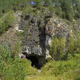 The entrance to Denisova cave.
